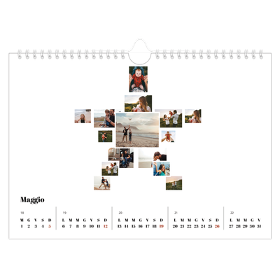 Calendario fotografico A4 — Forme di collage [copertina]