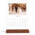 Calendario con supporto in legno verticale  — Classico cobalto [Gennaio]