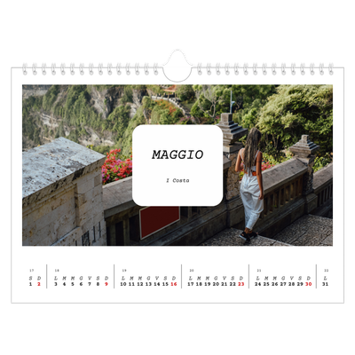 Calendario fotografico A4 — Tutta la storia [Maggio]