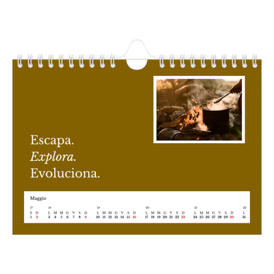 Calendario fotografico A5 — Terra editoriale [Maggio]