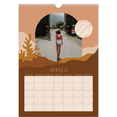 Calendario A3 verticale — Montagne [Aprile]