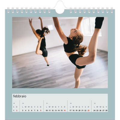 Calendari quadrati — Neo Scandi [Febbraio]