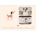 Calendario A3 orizzontale  — Zampette di cane e scarabocchi [Marzo]