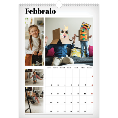Calendario A3 verticale — Fresco di stampa [Febbraio]