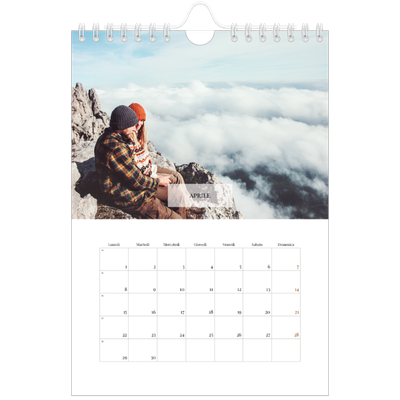 Calendario fotografico A5 — Calendario classico [Aprile]