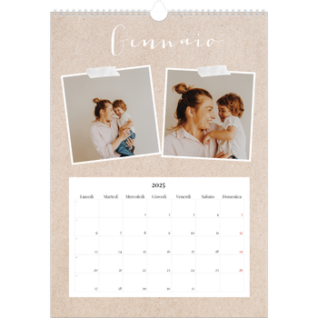 Calendario personalizzato A4 — Calendario di ritagli
