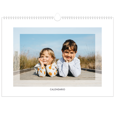 Calendario A3 orizzontale  — Cornice trasparente [copertina]