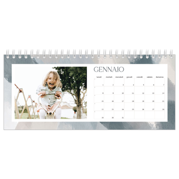 Calendario Fotografico da Tavolo — Effetto pennello