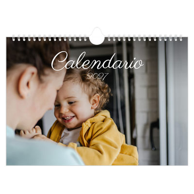 Calendario fotografico A4 — Mese scritto a mano [copertina]