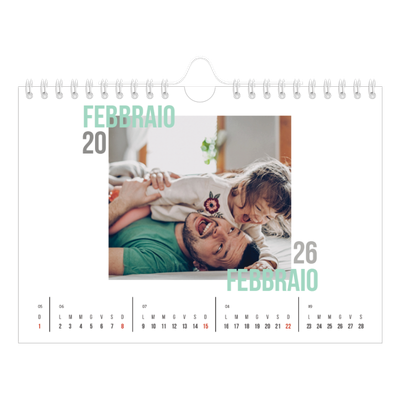 Calendario fotografico A5 — Tipo di coppia [Febbraio]