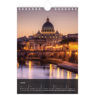 Calendario fotografico A5 — Complementi [Marzo]