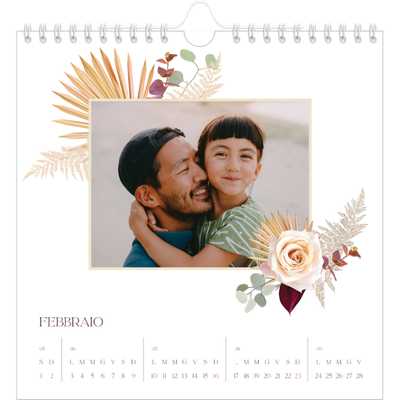 Calendari quadrati — Boho [Febbraio]