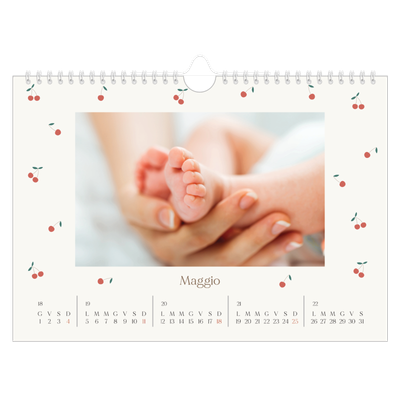 Calendario fotografico A4 — Ciliegie [copertina]