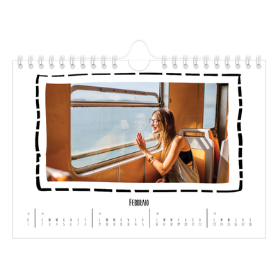Calendario fotografico A5 — Istantanee da album [Febbraio]