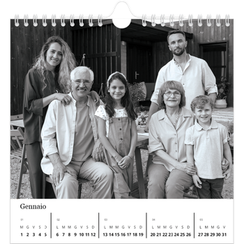 Calendario Fotografico Quadrato — Fuoco