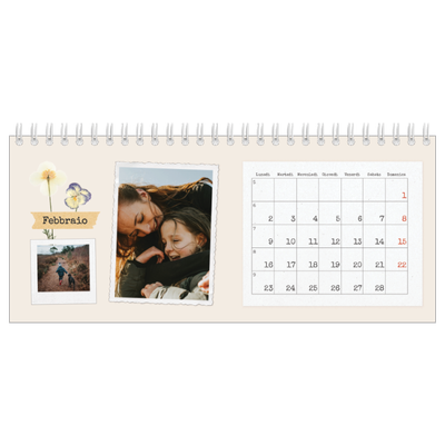 Calendari da tavolo — Scrapbooking vintage [Febbraio]