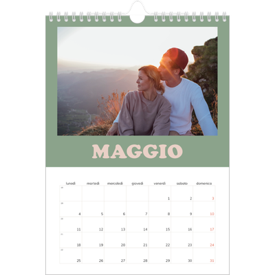 Calendario personalizzato A4 — Cornici retrò [copertina]