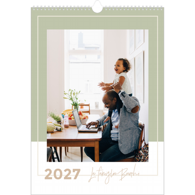 Calendario A3 verticale — Cornici terrose [copertina]