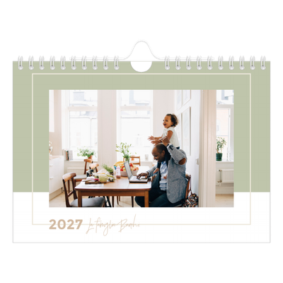 Calendario fotografico A5 — Cornici terrose [copertina]