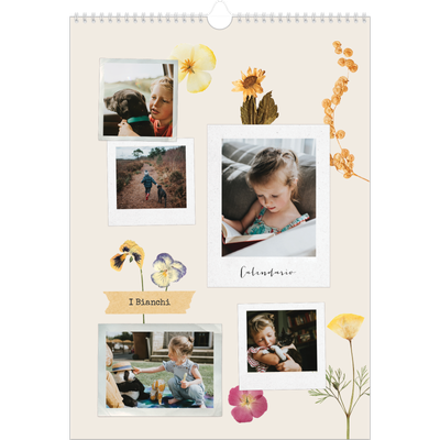 Calendario A3 verticale — Scrapbooking vintage [copertina]