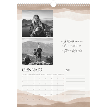 Calendario personalizzato A3 — Citazioni