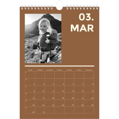 Calendario personalizzato A4 — Contemporaneo [Marzo]
