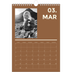 Calendario personalizzato A4 — Contemporaneo [Marzo]