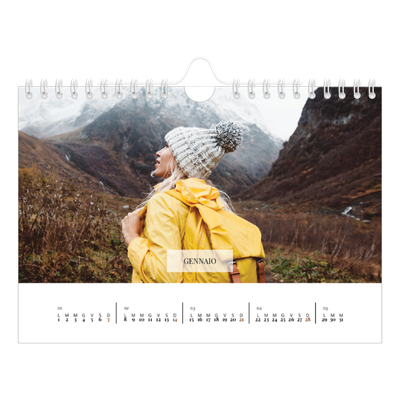 Calendario fotografico A5 — Calendario classico [Gennaio]