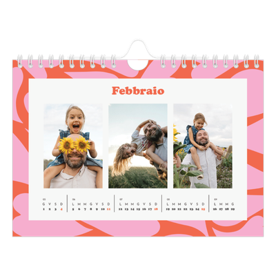 Calendario fotografico A5 — Giocando con i motivi [Febbraio]