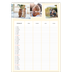 Calendario famiglia A3 verticale — Calendario moderno - Famiglia di 4 [Gennaio]