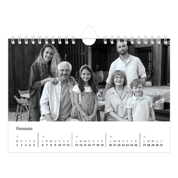 Calendario Fotografico A5 Orizzontale — Fuoco
