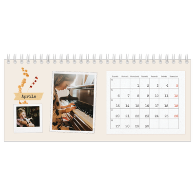 Calendari da tavolo — Scrapbooking vintage [Aprile]