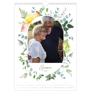 Calendario personalizzato A3 — Fiori tradizionali