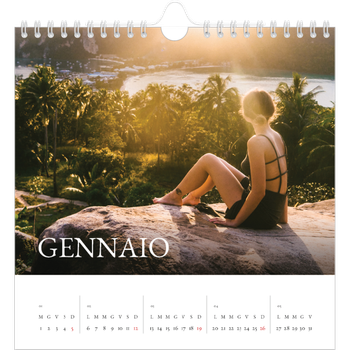 Calendario Fotografico Quadrato — Graziato semplice