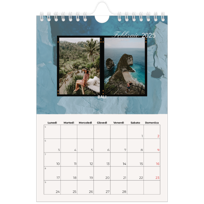 Calendario fotografico A5 — Avventura [Febbraio]