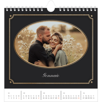 Calendario Fotografico Quadrato — Classico vintage