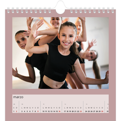 Calendari quadrati — Neo Scandi [Marzo]