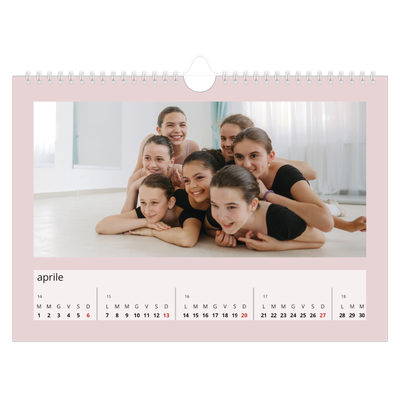 Calendario fotografico A4 — Neo Scandi [Aprile]