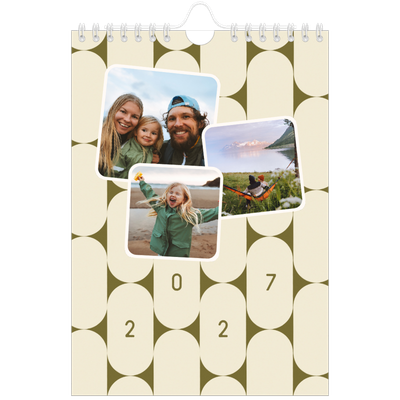 Calendario fotografico A5 — Fantasia rétro [copertina]