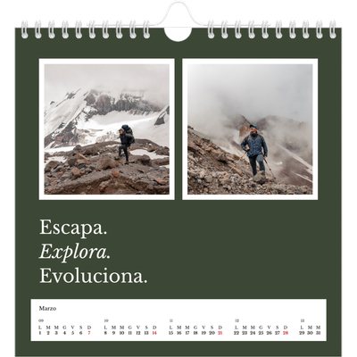 Calendari quadrati — Terra editoriale [Marzo]