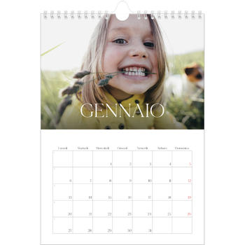 Calendario personalizzato A4 — Dodici grandi mesi