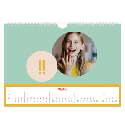 Calendario fotografico A4 — Luminoso e bello [copertina]