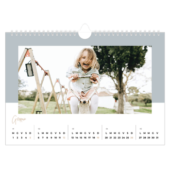 Calendario Fotografico A4 Orizzontale — Cornici terrose