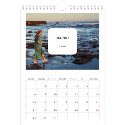 Calendario personalizzato A4 — Tutta la storia [Marzo]
