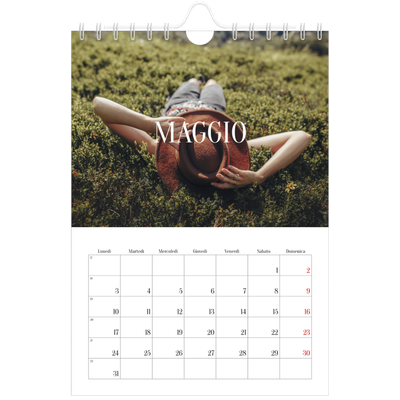 Calendario fotografico A5 — Fuga infinita [Maggio]