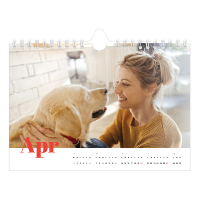 Calendario fotografico A5 — Un anno audace [Aprile]