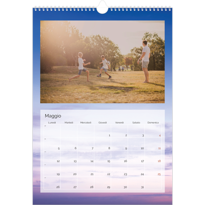 Calendario A3 verticale — Paesaggio nuvoloso [copertina]