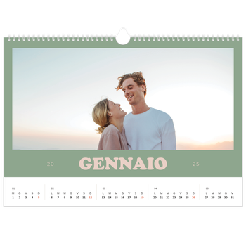 Calendario Fotografico A3 Orizzontale — Cornici retrò