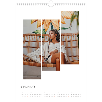 Calendario personalizzato A3 — Mosaici di viaggio