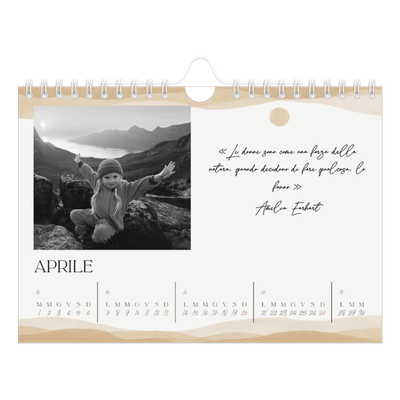 Calendario fotografico A5 — Citazioni [Aprile]